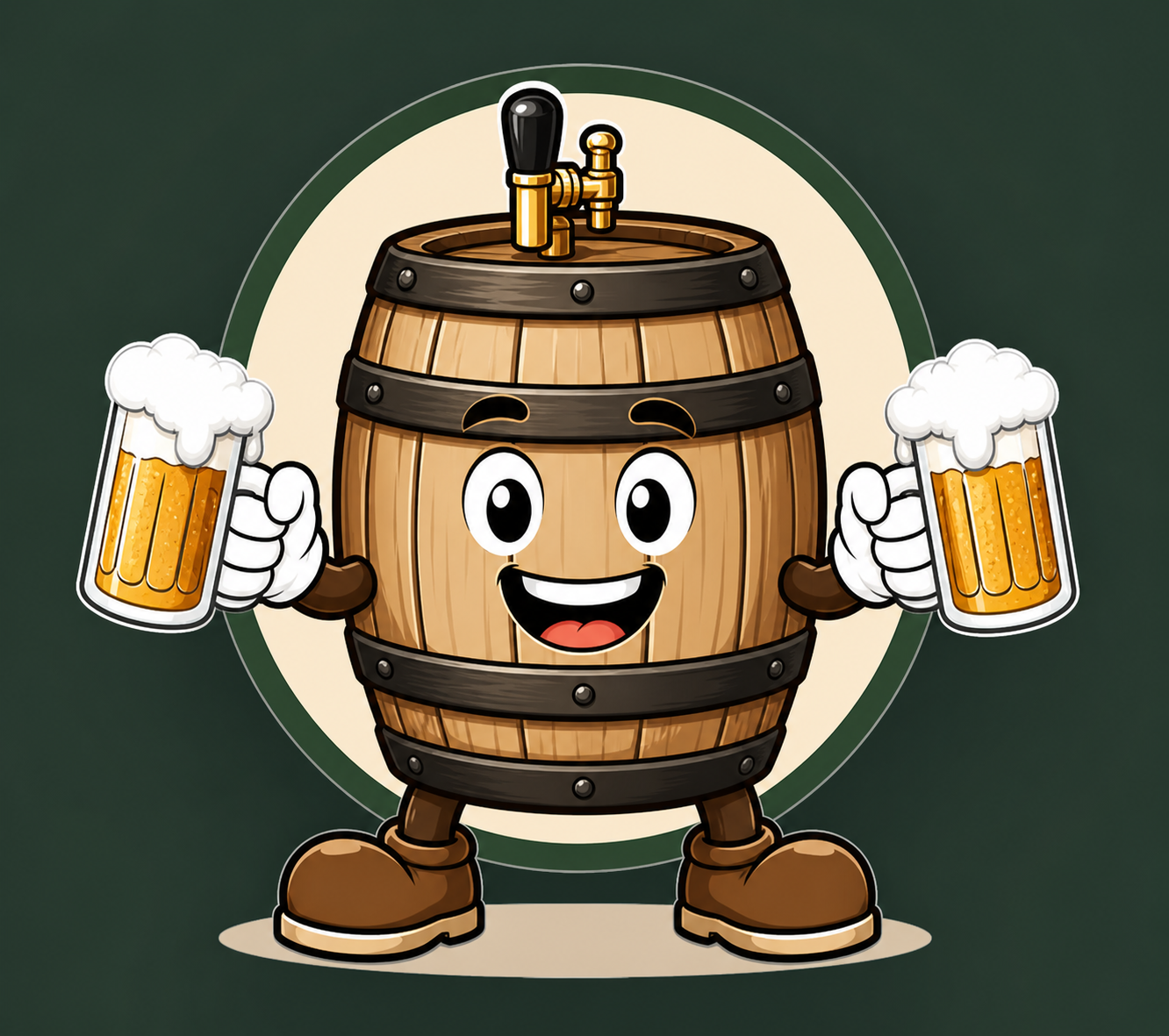 Wettelsheimer Keller Bierfass Maskottchen